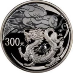 2012 中国 龍年（壬辰）記念銀貨 1キログラム プルーフ発行枚数3,800枚 2012 中国 龍年（壬辰）記念銀貨 1キログラム プルーフ発行枚数3,800枚