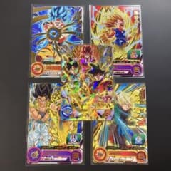 ドラゴンボールヒーローズ 孫悟空 5枚 スーパーサイヤ人3、ゴジータ等