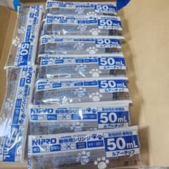 Thumbnail of NIPRO ニプロ　動物用　シリンジ　50mL ルアーチップ　 9本
