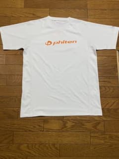 ファイテンTシャツLL 　　　ホワイト×オレンジ　ロゴ入りのサムネイル