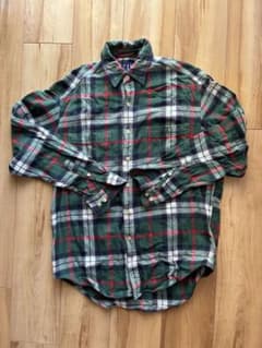 GAP ネルシャツ グリーン チェック柄 S