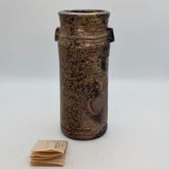 岡山県重要無形文化財 吉本正 備前焼 擂座花入 栞 花生 花器 フラワーベース 岡山県重要無形文化財 吉本正 備前焼 擂座花入 栞 花生 花器 フラワー