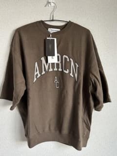 ⭐︎アメリカーナ　HALF SLEEVE SWEAT⭐︎アパルトモン AMERICANA/アメリカーナ】 HALF SLEEVE SWEAT（スウェット）｜L