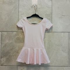 【美品】バレエ レオタード ピンク スカート100