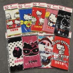 ラスト！新品未開封♡9枚セット】ハローキティ 50周年記念 プチタオル