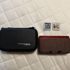 Nintendo 3DS 本体 ソフト2本 キャリングケース付き　充電器もありのサムネイル