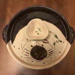 【友野】中垣連次 美濃焼 黒織部 手造り土鍋 逸品作 友野様専用】中垣連次 美濃焼 黒織部 手造り土鍋 逸品作 - メルカリ