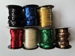スパングルチェーン　スパンコール　ブレード まとめ売り 7本セットのサムネイル