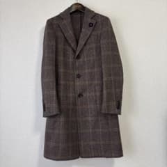 LARDINI チェスターコート チェック柄 サイズ46 - メルカリ
