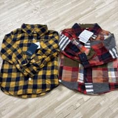 ELFINDOLL CLASSIC チェック柄 長袖シャツ 2枚セットのサムネイル