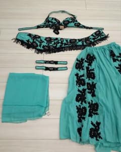 レア！ベリーダンス Hoda zaki 衣装フルセット ブラベルト ベール 今週末限定値下げ】レア！ベリーダンス Hoda zaki 衣装フルセット