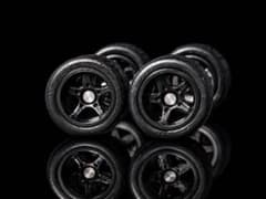 1/64 ミニカーカスタム用 9.2mm タイヤ・ホイール 4本セット 1台分のサムネイル
