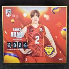 荒木彩花 バレーボール女子日本代表 2026 トレーディング ミニ色紙