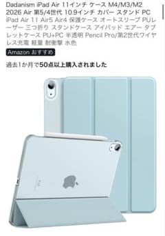 Dadanism iPad Air 11 인치 케이스 하늘색