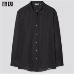 ユニクロ UNIQLO シアーバンドカラーシャツのサムネイル