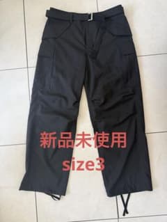 新品未使用 sacai SCM-212 ブラックカーゴパンツ - メルカリ