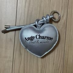 Ange Charme ハート型 バッグチャーム シルバーのサムネイル