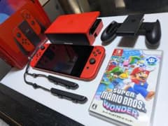 最安ショップ比較】 Nintendo Switch（有機ELモデル） マリオレッド ＋