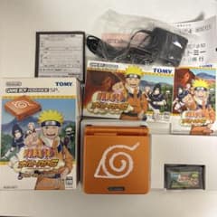 希少　NARUTO ゲームボーイアドバンスSP 本体　ナルトオレンジのサムネイル