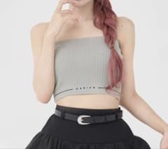 ダーリッチ darich ラインロゴベアトップス GRY - メルカリ