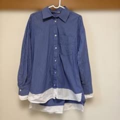 ストライプ柄 レイヤード風 長袖シャツ　ZARAのサムネイル