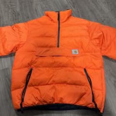 carhartt WIPカーハートハーフジップ ダウンジャケット S - メルカリ