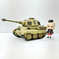 塗装済み完成品】ティーガーⅡ 黒森峰女学園仕様 with 逸見エリカ
