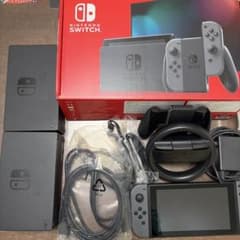 Nintendo Switch 本体、付属品/グレー（箱あり）/動作確認済み 24h以内発送 Nintendo Switch 本体 箱付き 付属品一色 グレー - メルカリ