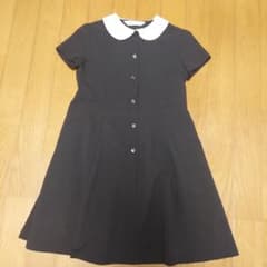 H+o+1 襟付き黒ドレス 130サイズのサムネイル