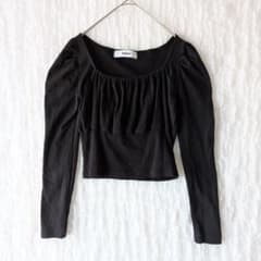 ディーホリック ニットシャツ クロップド ギャル 綿100% M 地雷