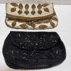 LADIES POUCH/ SET OF 2 / BROWN & BLACKのサムネイル