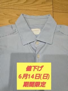XACUS Active Shirt ストライプ スリムフィット　サイズLのサムネイル