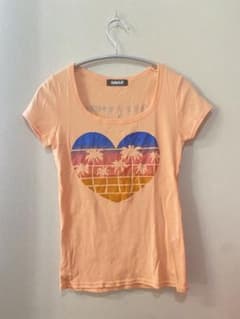 ANAP ハート パームツリー プリント Tシャツ オレンジのサムネイル