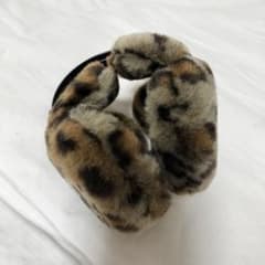 ミッキー 耳当て イヤーマフ ヒョウ柄のサムネイル
