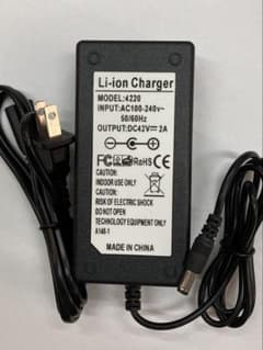 Brand new charger for Mini Segway electric kick scooter, 42V 2A, 5.5mm charging port