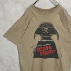 古着 00s デスプルーフ 半袖 シャツ 映画 ムービー ベージュ ブラック 