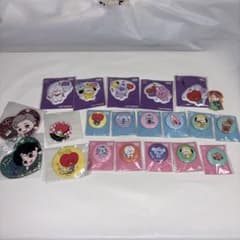 Brand new, unopened FamilyMart collaboration BT21 merchandise bundle: can badges and charms.