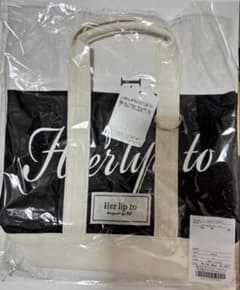 Herlipto ハリプ トートバッグ 黒 新宿ルミネ2限定品 - メルカリ