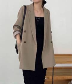 CAPRICIEUX LE'MAGE Wテーラージャケット グレージュ - メルカリ