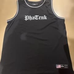 PhaTrnk ブラック タンクトップ ノースリーブ メッシユニフォーム