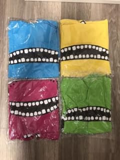 黒沢優子様専用:マトリョシカ　パーカー付きTシャツ(赤・水色・黄・紫・緑)5点のサムネイル