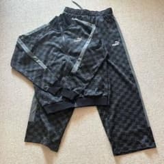 未使用 PUMA プーマ ブラック チェック柄 ジャージ モノグラム
