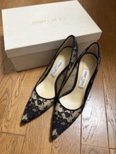 JIMMY CHOO LOVE85 レースパンプス - メルカリ
