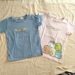 Summer Sale!! [Excellent Condition] Sumikkogurashi Short-Sleeved T-Shirts, Set of 2, Size 140cm