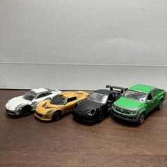 ジャンク】ミニカー 4台まとめ売り（トミカポルシェ・トミカロータス