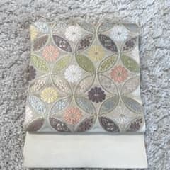 夏袋帯 絽 七宝花文様 パステルカラー 上品 正絹風 夏袋帯 絽 七宝花文様 パステルカラー 上品 正絹風 - メルカリ