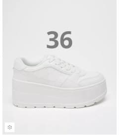 完売品⭐︎ZARA プラットフォームスニーカー 36 - メルカリ