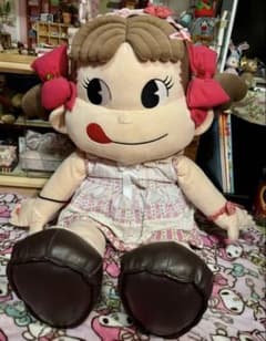不二家ぺこちゃん　シリアルナンバー入り大型ぬいぐるみ　3体セット 不二家ぺこちゃん シリアルナンバー入り大型ぬいぐるみ 3体セット