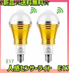 LED人感センサーライトE 17口金昼白色のサムネイル