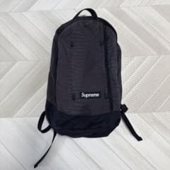 Supreme クロコダイル柄　ブラックリュック Supreme Backpack バックパックリュック クロコダイル柄13SS - メルカリ